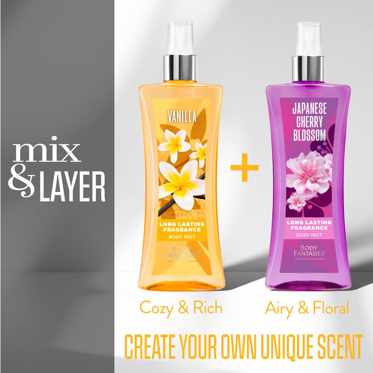Body Fantasies Vanilla Body Spray packaging