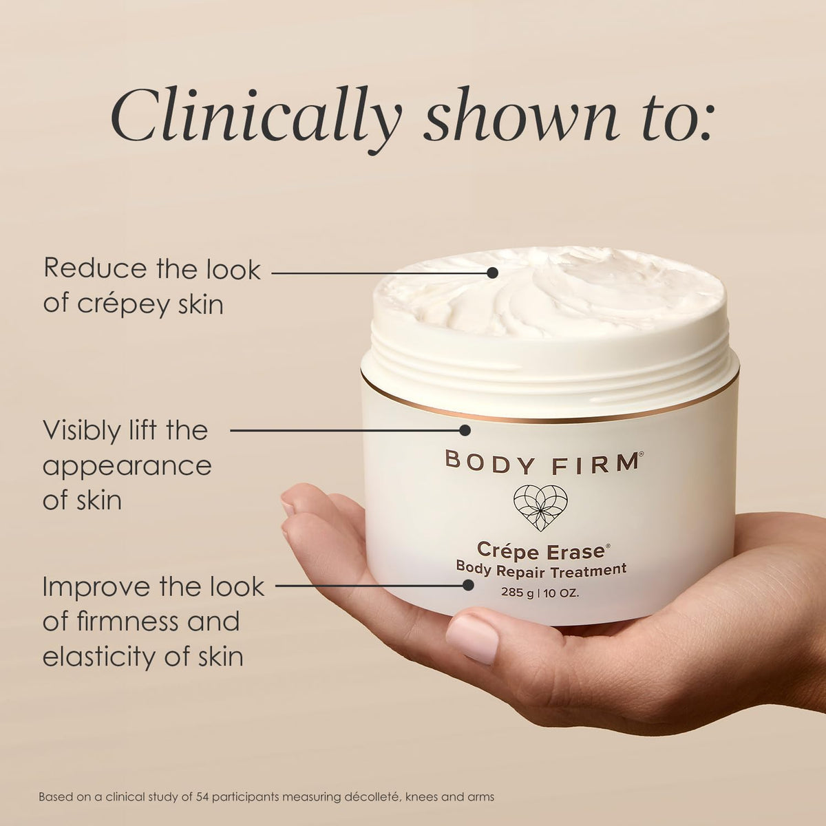 BODY FIRM Crepe Erase Body Repair texture close-up