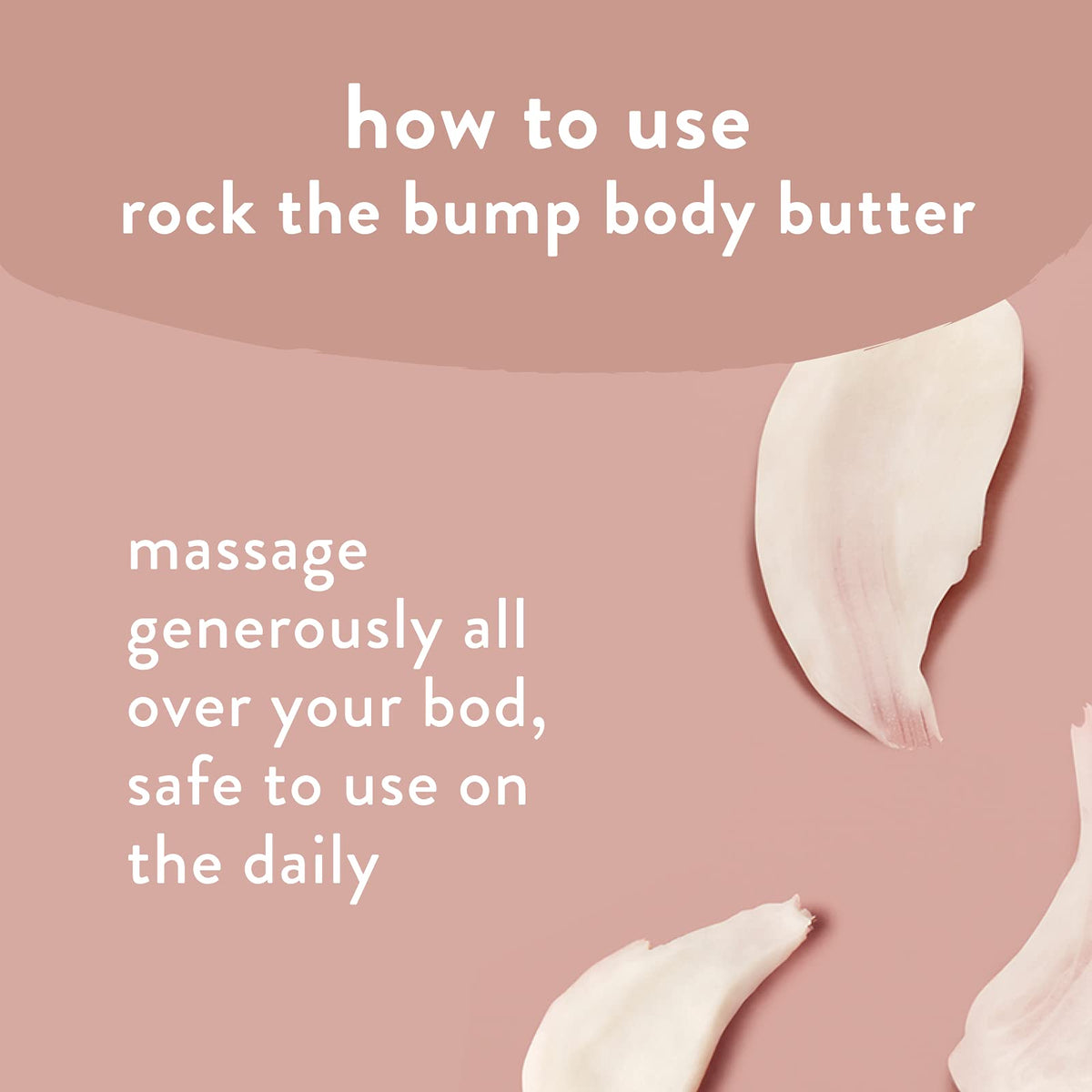 Body Oil being applied to skin