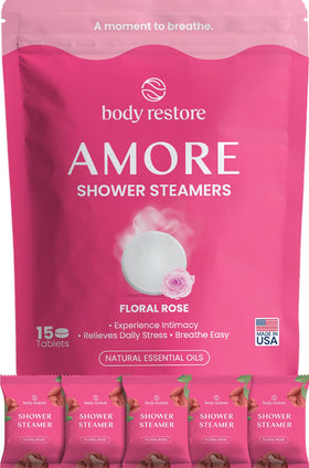 Body Restore Shower Steamers 15 pack front view