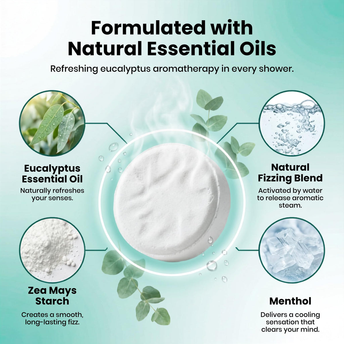Body Restore Shower Steamers in a bathroom setting