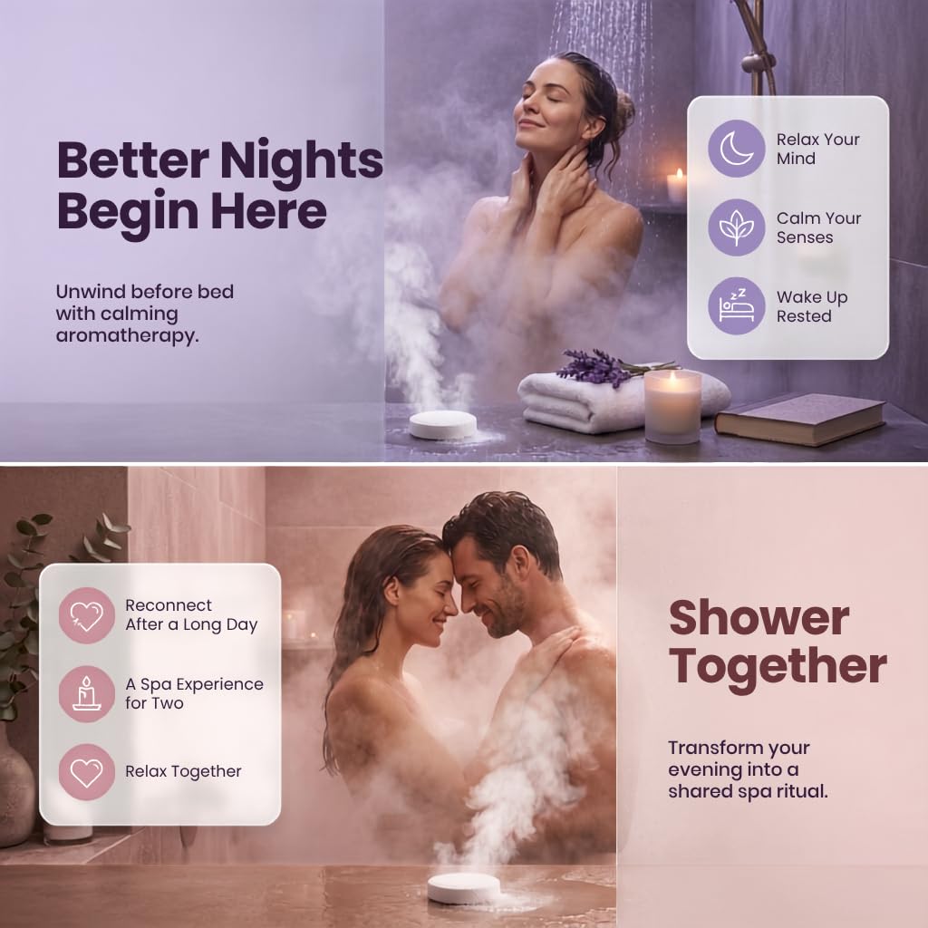 Body Restore Shower Steamers packaging with citrus scent labels