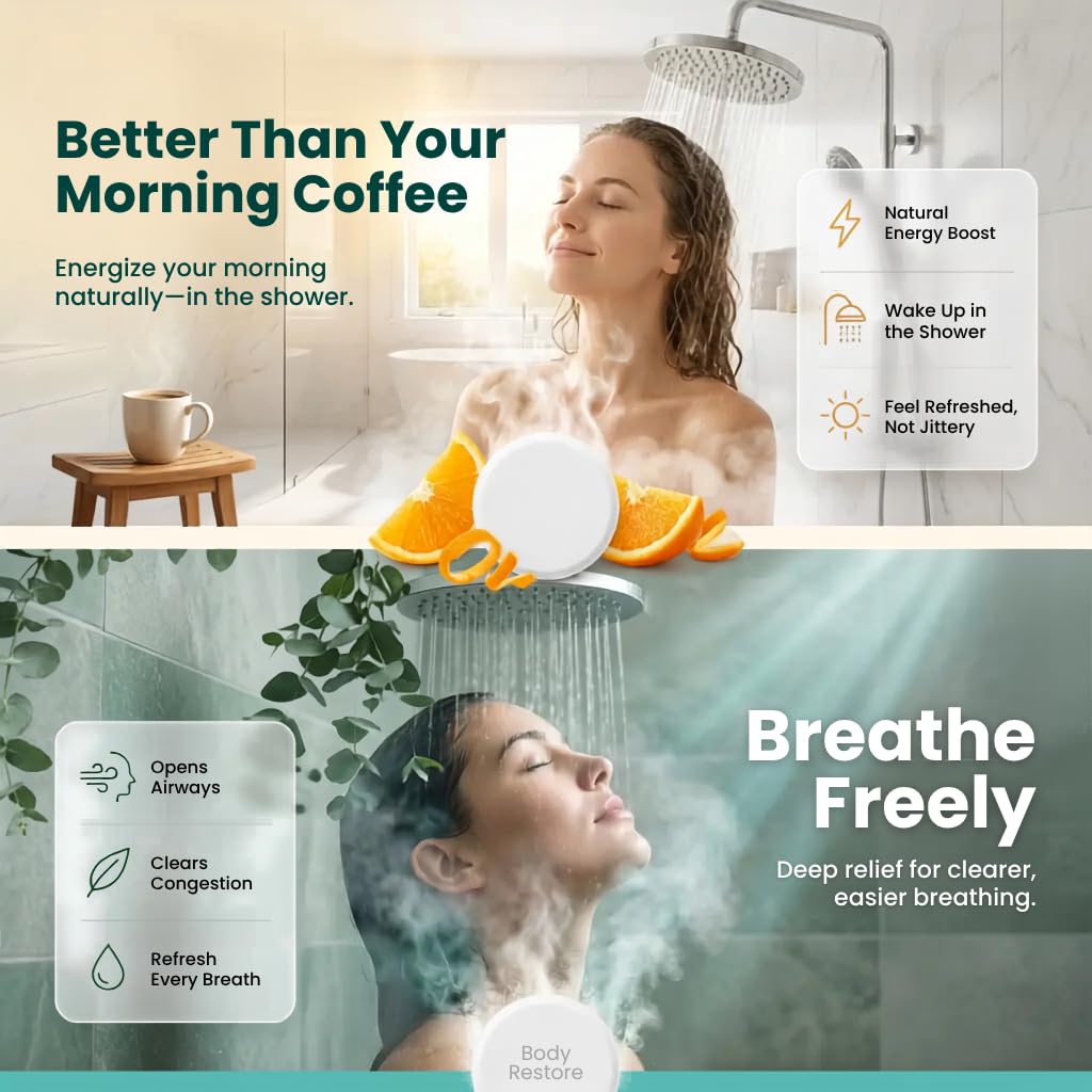 Body Restore Shower Steamers with essential oils
