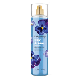 Bodycology Blue Denim Fragrance Mist 8 fl oz front view