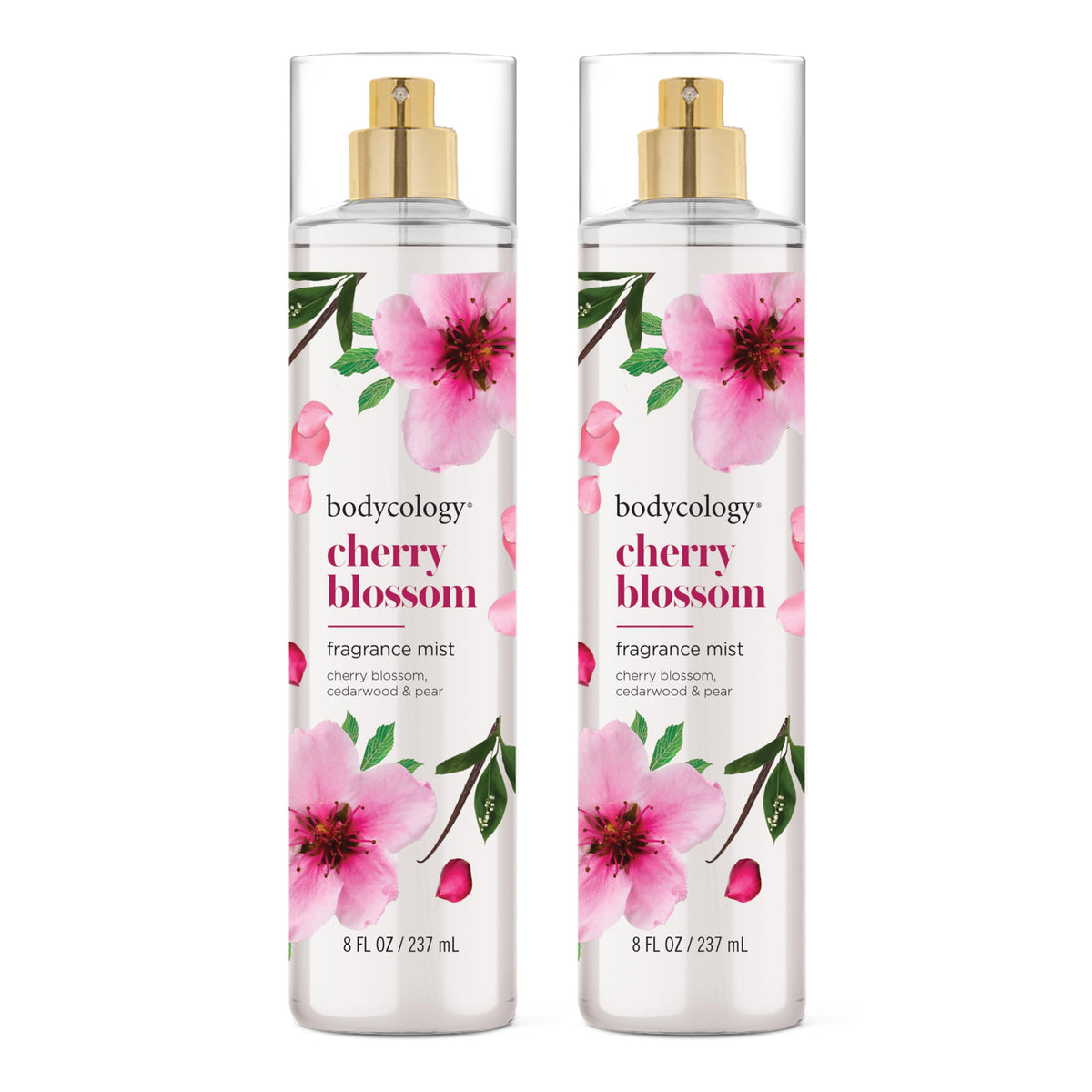 Bodycology Cherry Blossom Fragrance Mist front view 8 fl oz