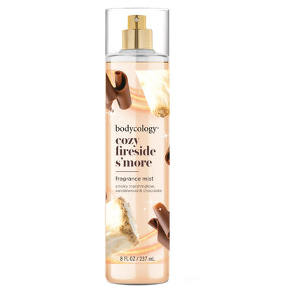 Bodycology Cozy Fireside S'more Body Mist 8 fl oz front view