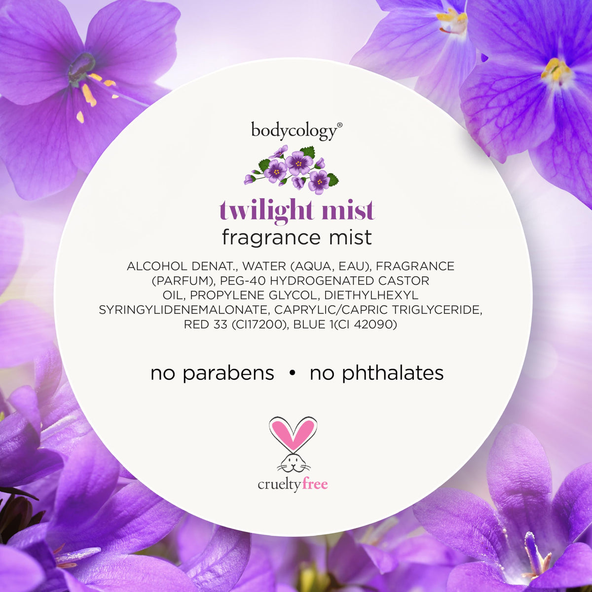 Bodycology Twilight Mist Fragrance Body Mist with body cream