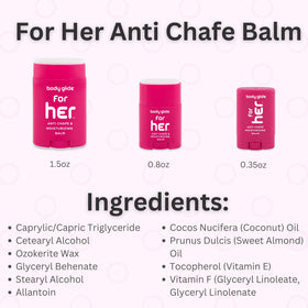 BodyGlide For Her Anti Chafe Balm 1.5oz side view