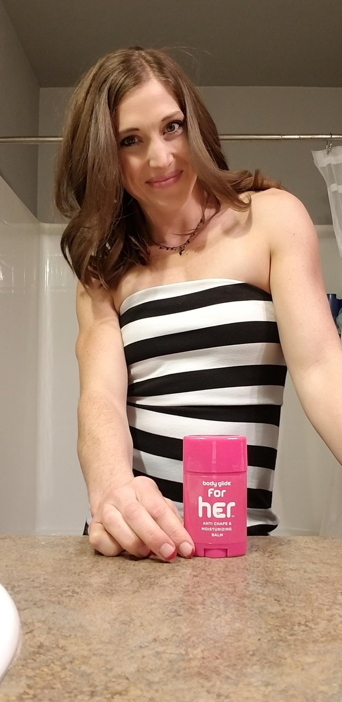 BodyGlide For Her Anti Chafe Balm showing ingredients
