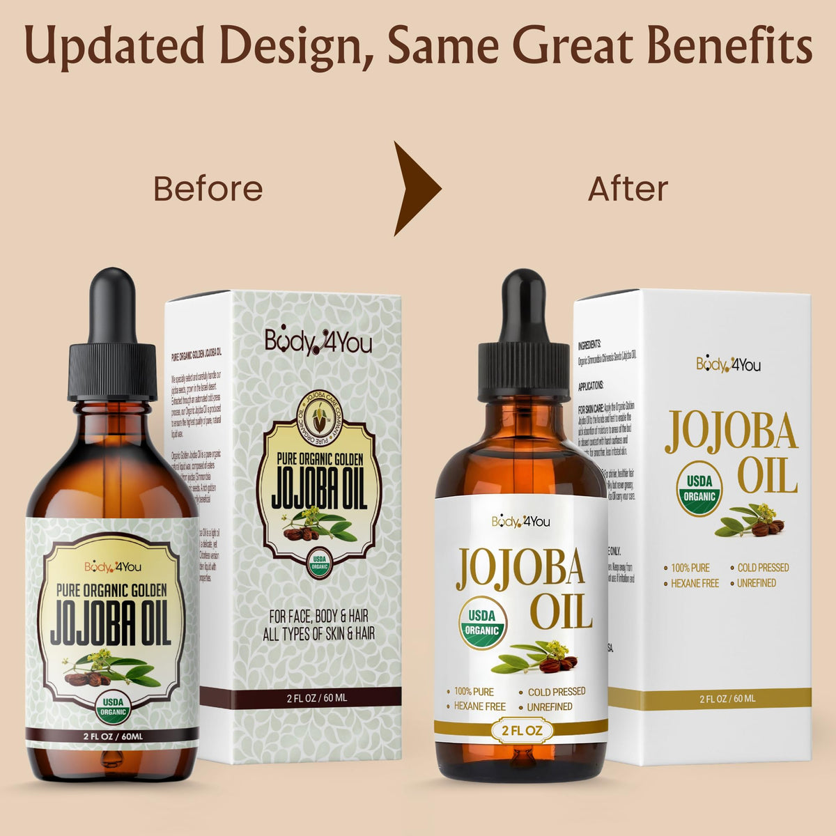 BodyJ4You Organic Golden Jojoba Oil application on nails