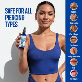 BodyJ4You Piercing Aftercare Spray ingredients close-up