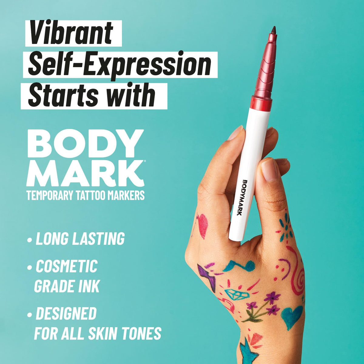 BODYMARK Temporary Tattoo Markers packaging details