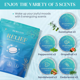 Bofuoos Shower Steamers Aromatherapy Grapefruit scent tablet