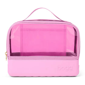 BOGG BAG Travel Organizer Pouch in Pink Taffy front view