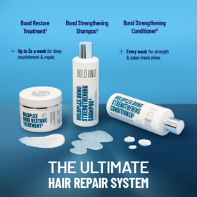 BOLD UNIQ BoldPlex Hair Mask with towel-dried hair