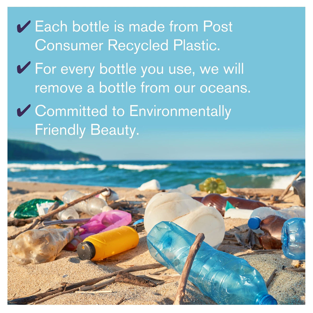 BOLD UNIQ hair care trio on a bathroom counter