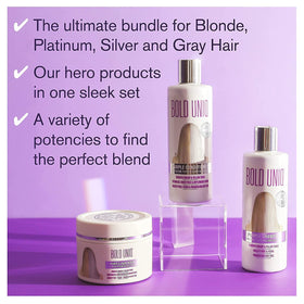 BOLD UNIQ Purple Hair Mask jar with label