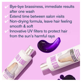 BOLD UNIQ Purple Shampoo back view with ingredients