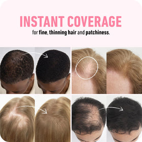 Boldify Hair Fibers application on thinning hair