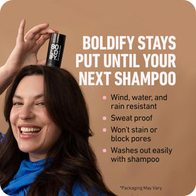 Boldify Hair Fibers before and after application