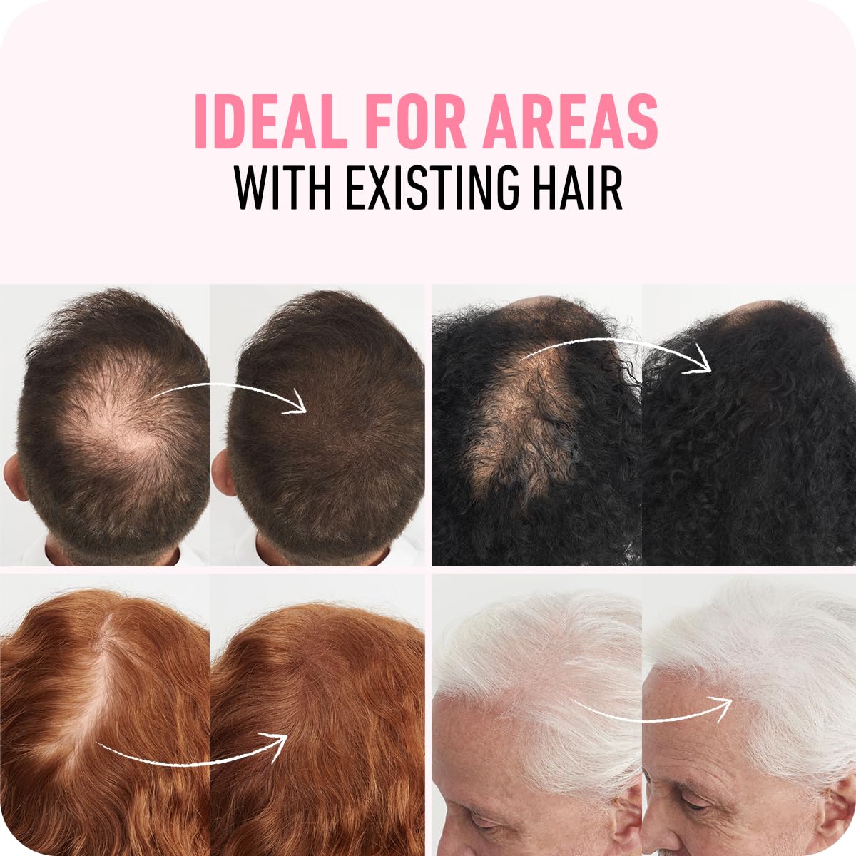 Boldify Hair Fibers Black 28g close-up of fibers