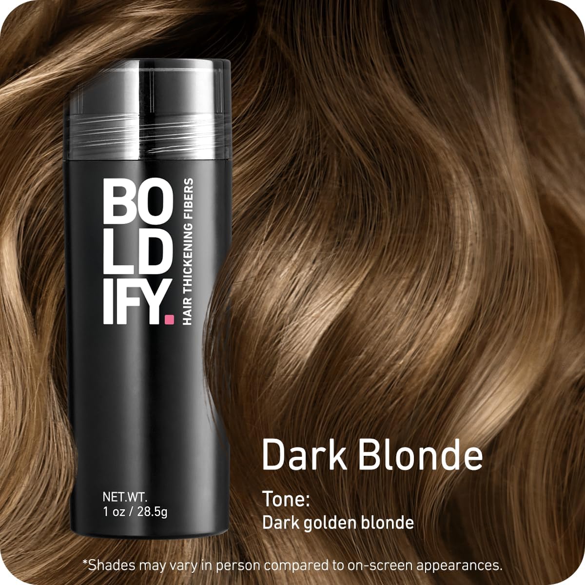 Boldify Hair Fibers Dark Blonde 28.5g packaging