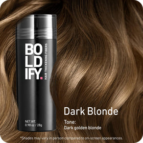 Boldify Hair Fibers Dark Blonde 28g packaging