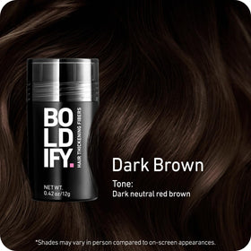 Boldify Hair Fibers Dark Brown 12g packaging
