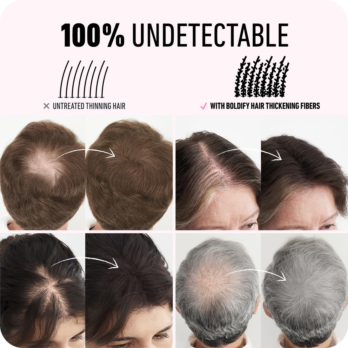 Boldify Hair Fibers in use outdoors