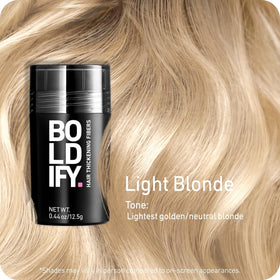 Boldify Hair Fibers Light Blonde 12.5g packaging