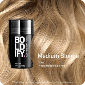 Boldify Hair Fibers Medium Blonde 12.5g packaging