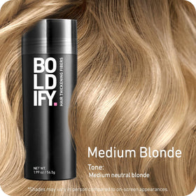 Boldify Hair Fibers Medium Blonde 56.5g packaging