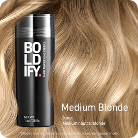 Boldify Hair Fibers Medium Blonde packaging