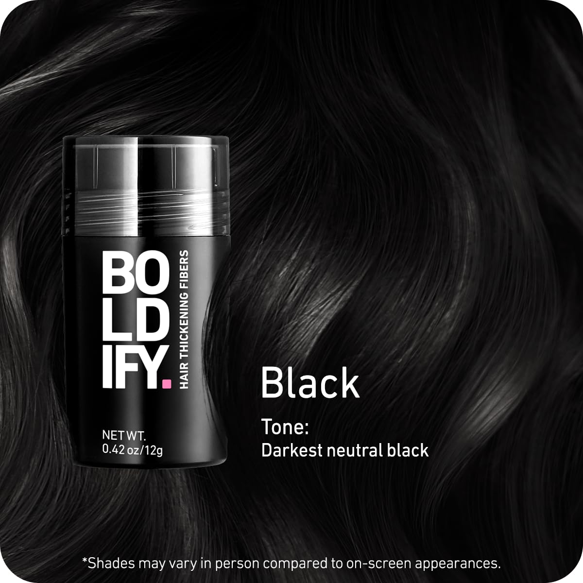 Boldify Hair Fibers packaging side view