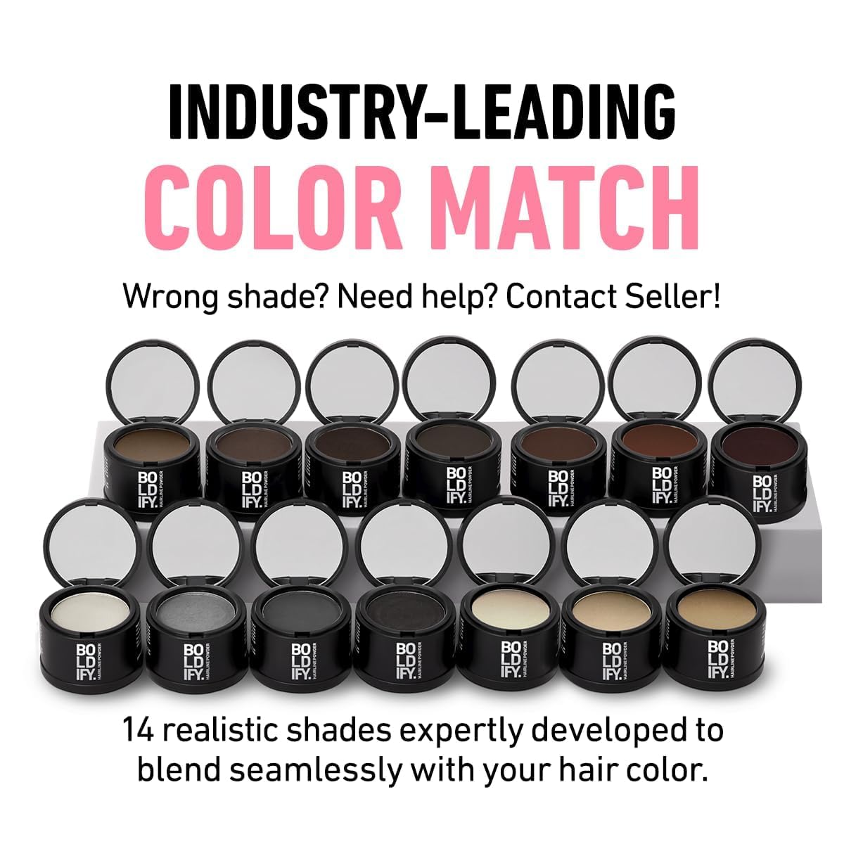 Boldify Hairline Powder application on hair