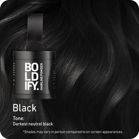 Boldify Hairline Powder Black 10g back view