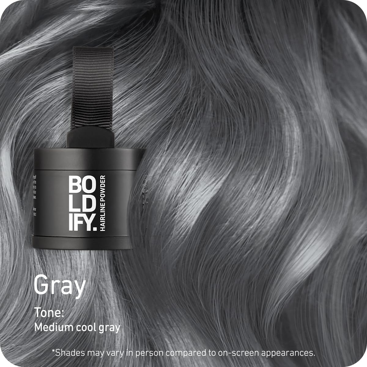 Boldify Hairline Powder compact opened showing shade