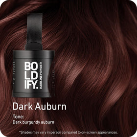 Boldify Hairline Powder Dark Auburn compact open