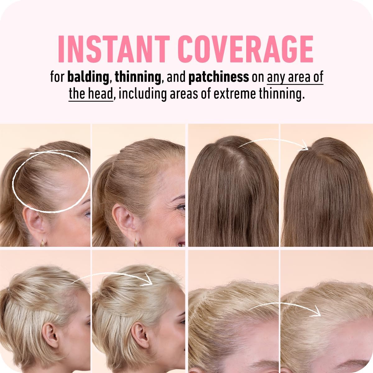 Boldify Hairline Powder Dark Blonde compact with brush