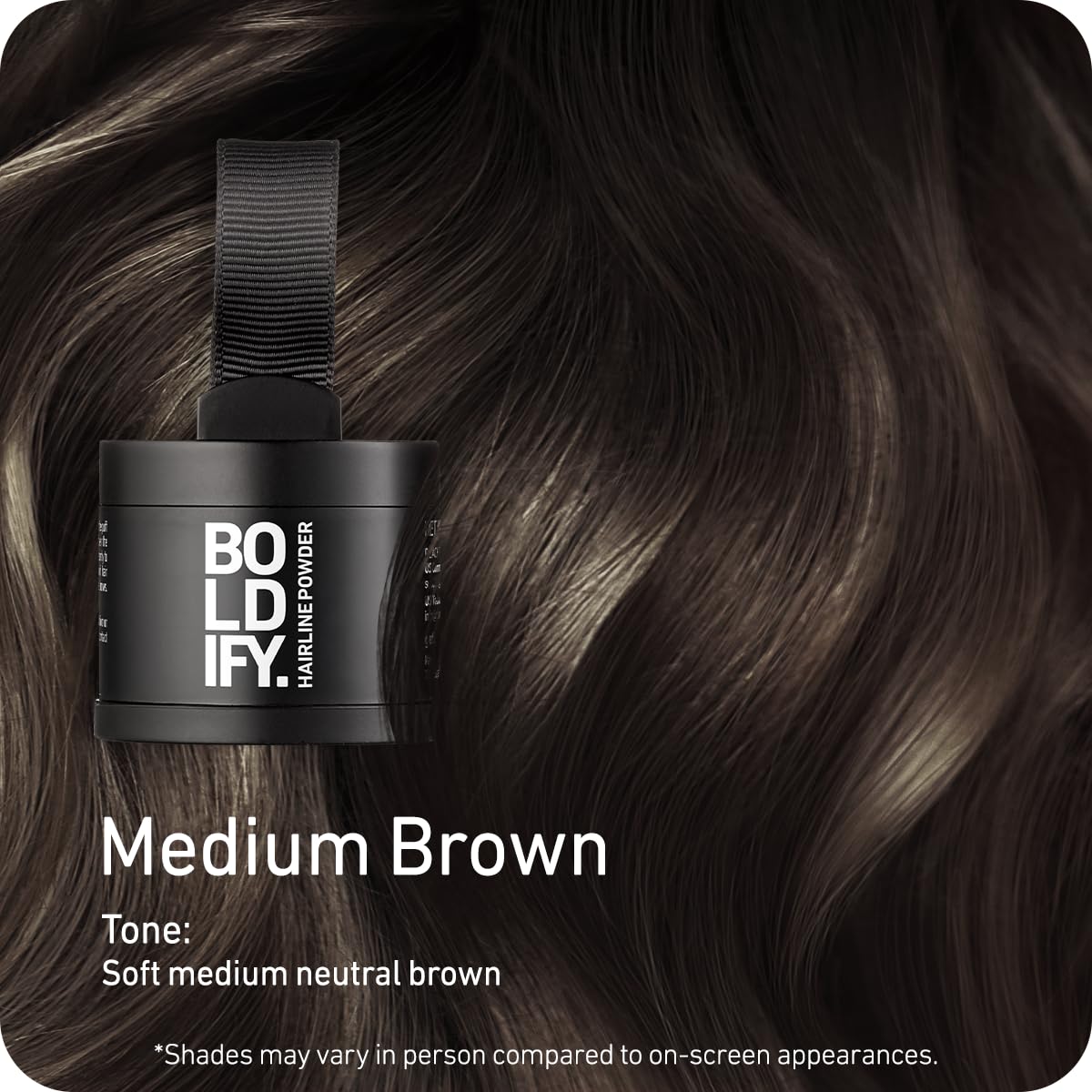 Boldify Hairline Powder Medium Brown applicator side view