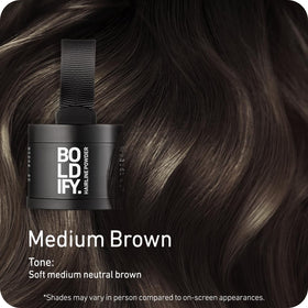 Boldify Hairline Powder Medium Brown applicator side view