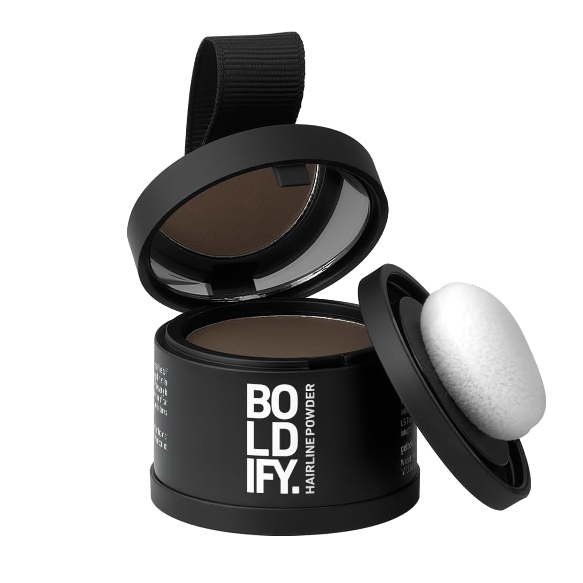 Boldify Hairline Powder Medium Brown compact front view