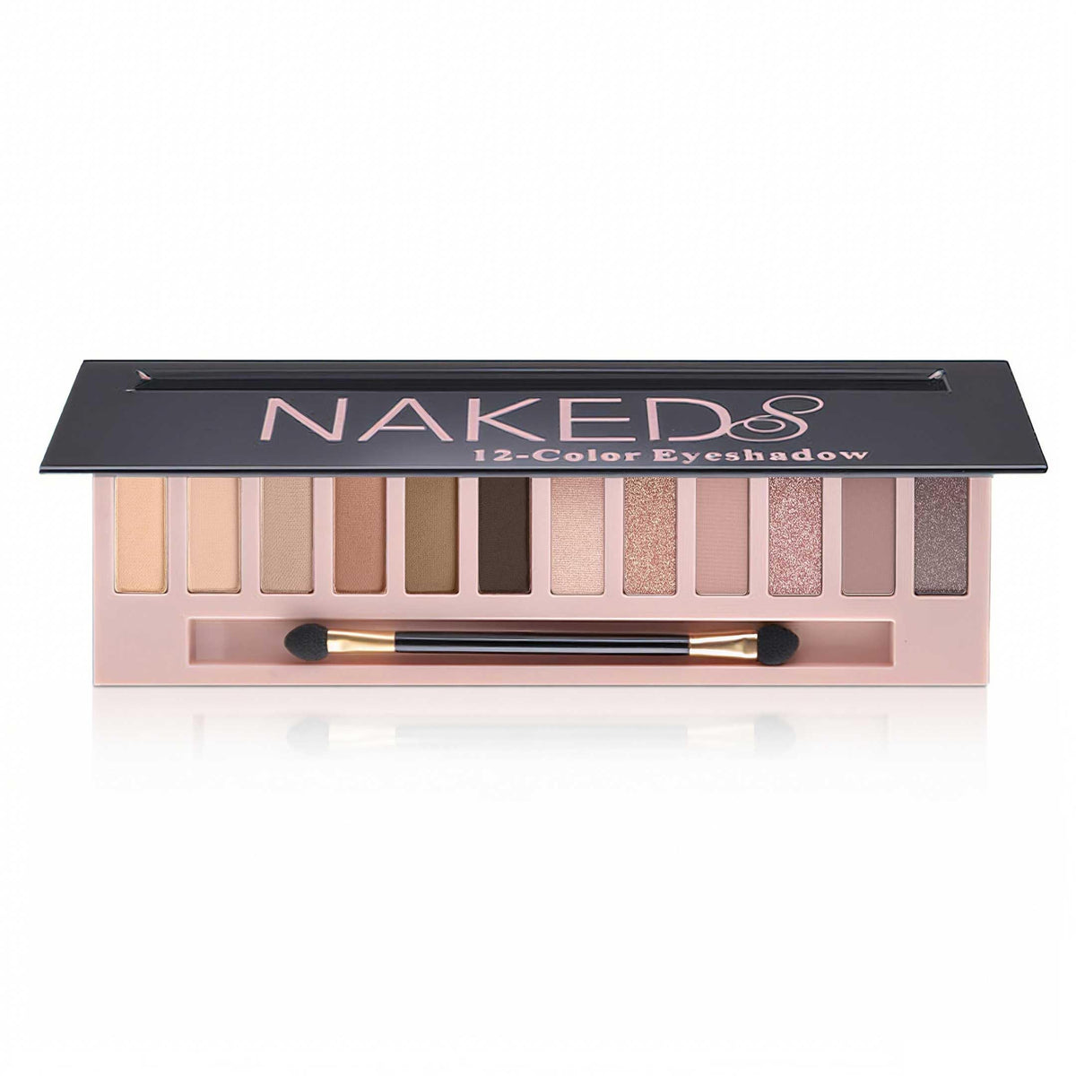 BOLOPER 12 Color Nude Eyeshadow Palette front view with shades