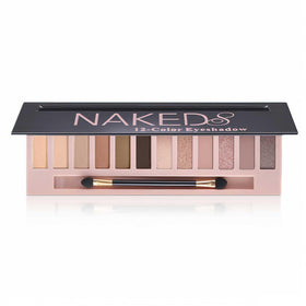 BOLOPER 12 Color Nude Eyeshadow Palette front view with shades