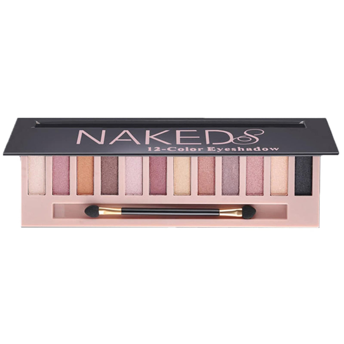 BOLOPER 12-Color Nude Eyeshadow Palette front view with various shades
