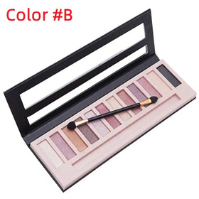 BOLOPER eyeshadow palette arranged with makeup tools