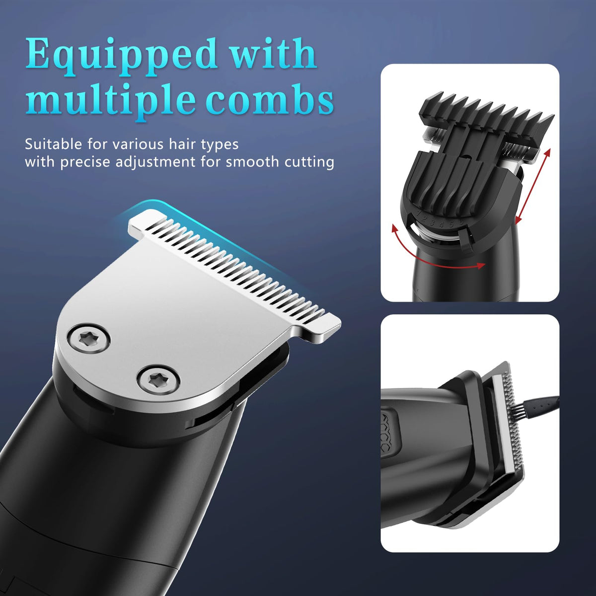 Bomxin grooming kit travel case opened with tools inside