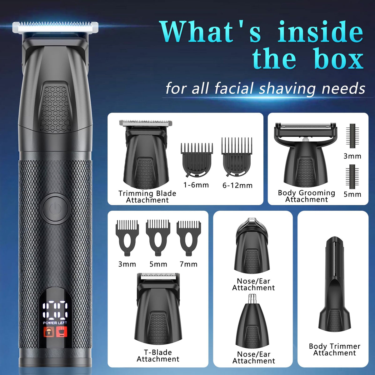 Bomxin nose hair trimmer with rounded tip design
