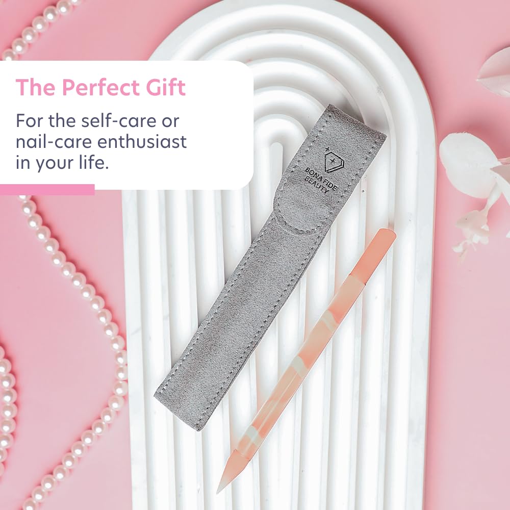 BONA FIDE BEAUTY Czech Glass Cuticle Pusher with packaging