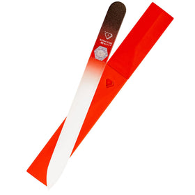 BONA FIDE BEAUTY Czech Glass Nail File Black Red front view